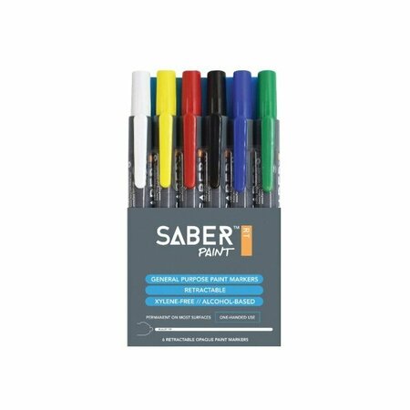 FARO INTERNATIONAL ASSTD Paint Markers, 6PK 59176